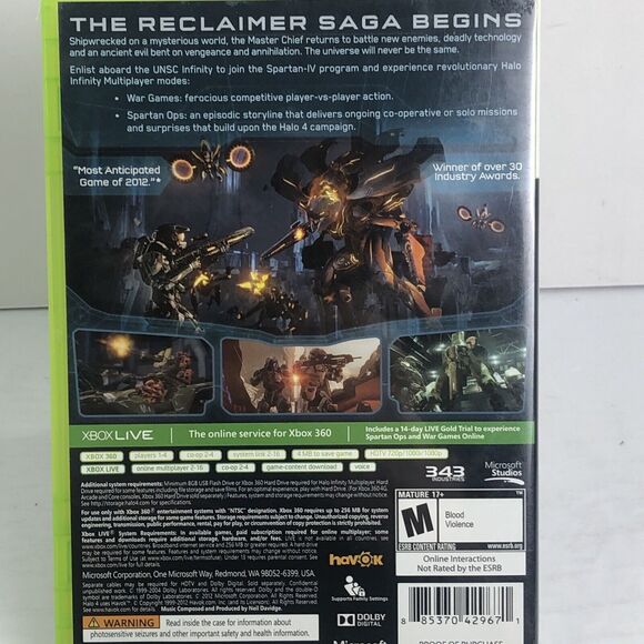 Halo 4 Microsoft Xbox 360 Releases 2012 Two Discs Rated M Most Epic Game Of 2012 - Picture 2 of 5